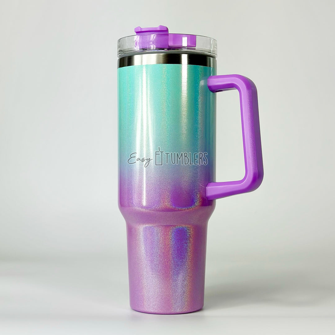 40oz Shimmer Ombre Sublimation Blank Tumblers (Template Included)