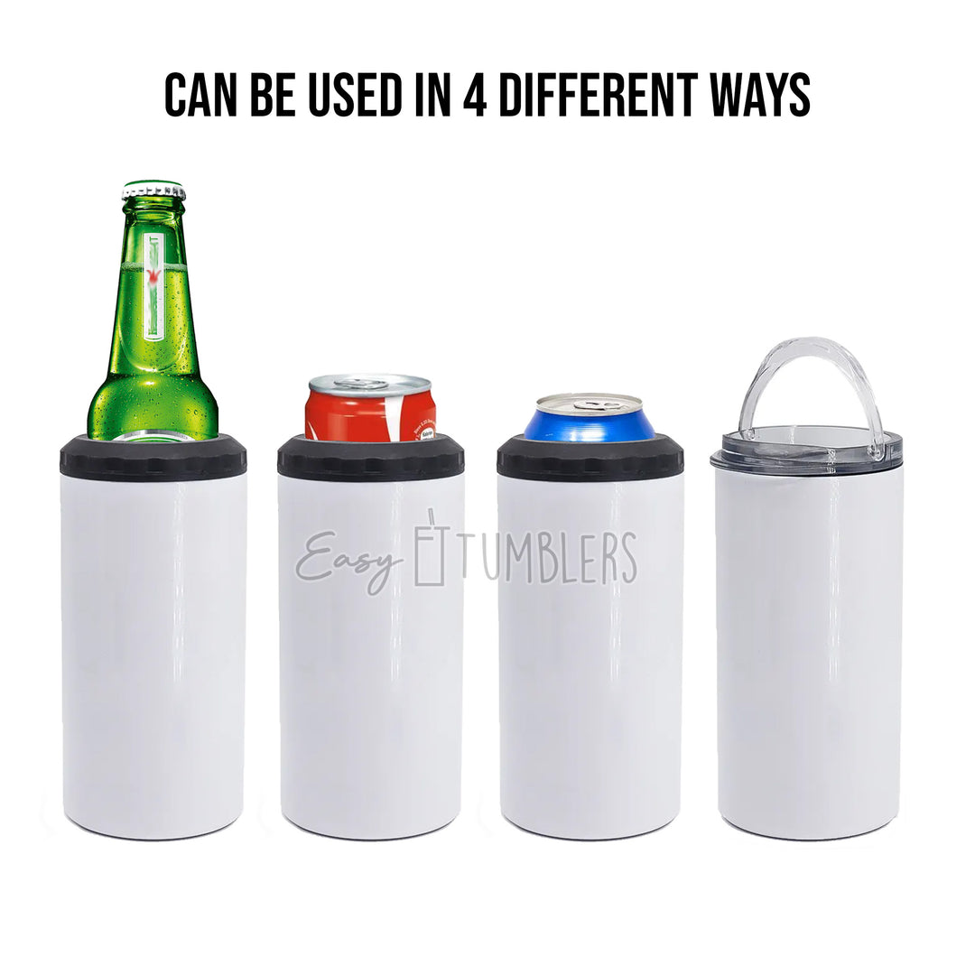 4 in 1 Can/Bottle Cooler 16oz Sublimation Blank Tumbler