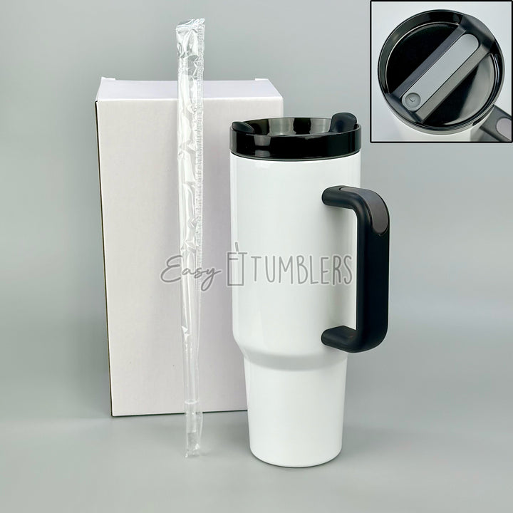 40oz Gloss Version 2 Sublimation Blank Tumblers (Template Included)