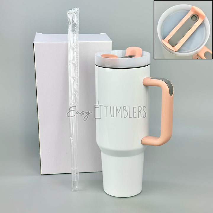 40oz Gloss Version 2 Sublimation Blank Tumblers (Template Included)