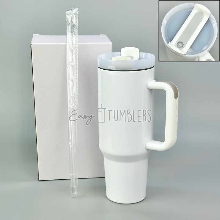 40oz Gloss Version 2 Sublimation Blank Tumblers (Template Included)