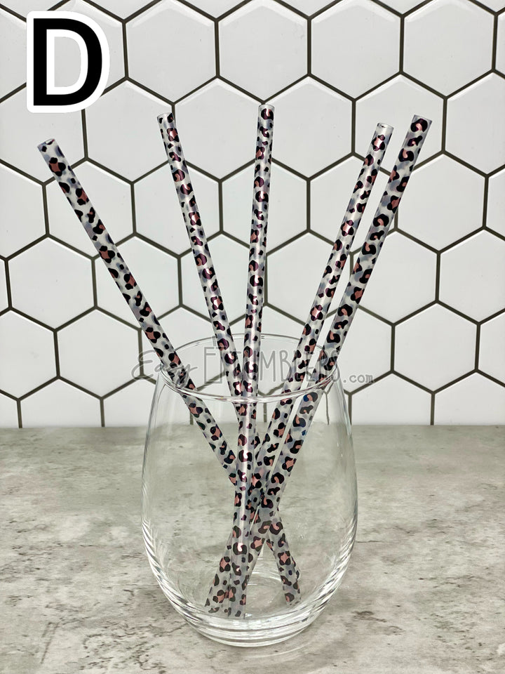 Reusable Printed Straws