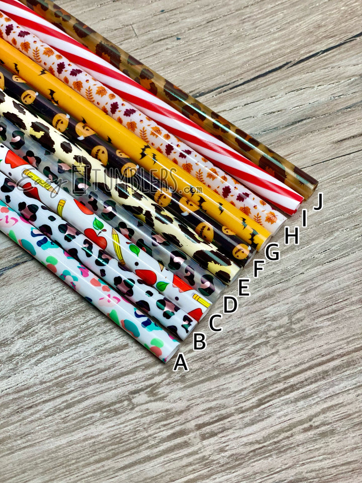 Reusable Printed Straws