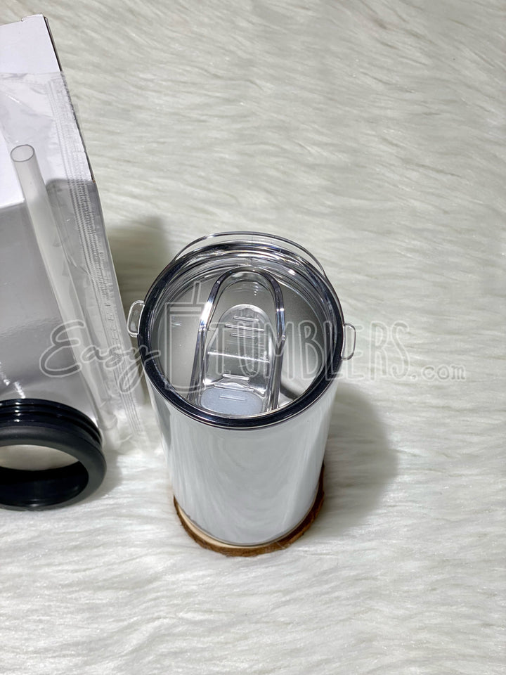 2 Lid Skinny Can/Bottle Cooler Duozie Sublimation Blank Tumbler