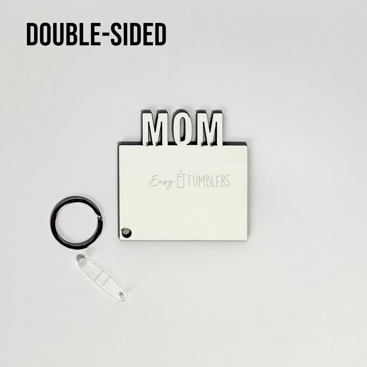 Mom Dad Sublimation Keychains Two-Sided